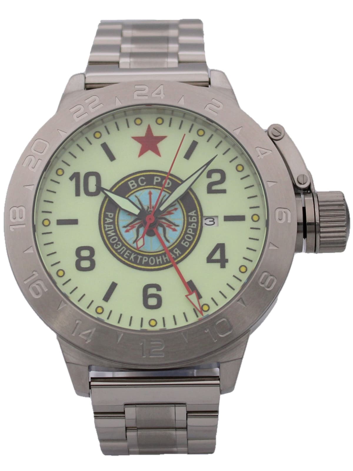 Часы Войска РЭБ механические с автоподзаводом (Seiko NH34A) 52.275.2