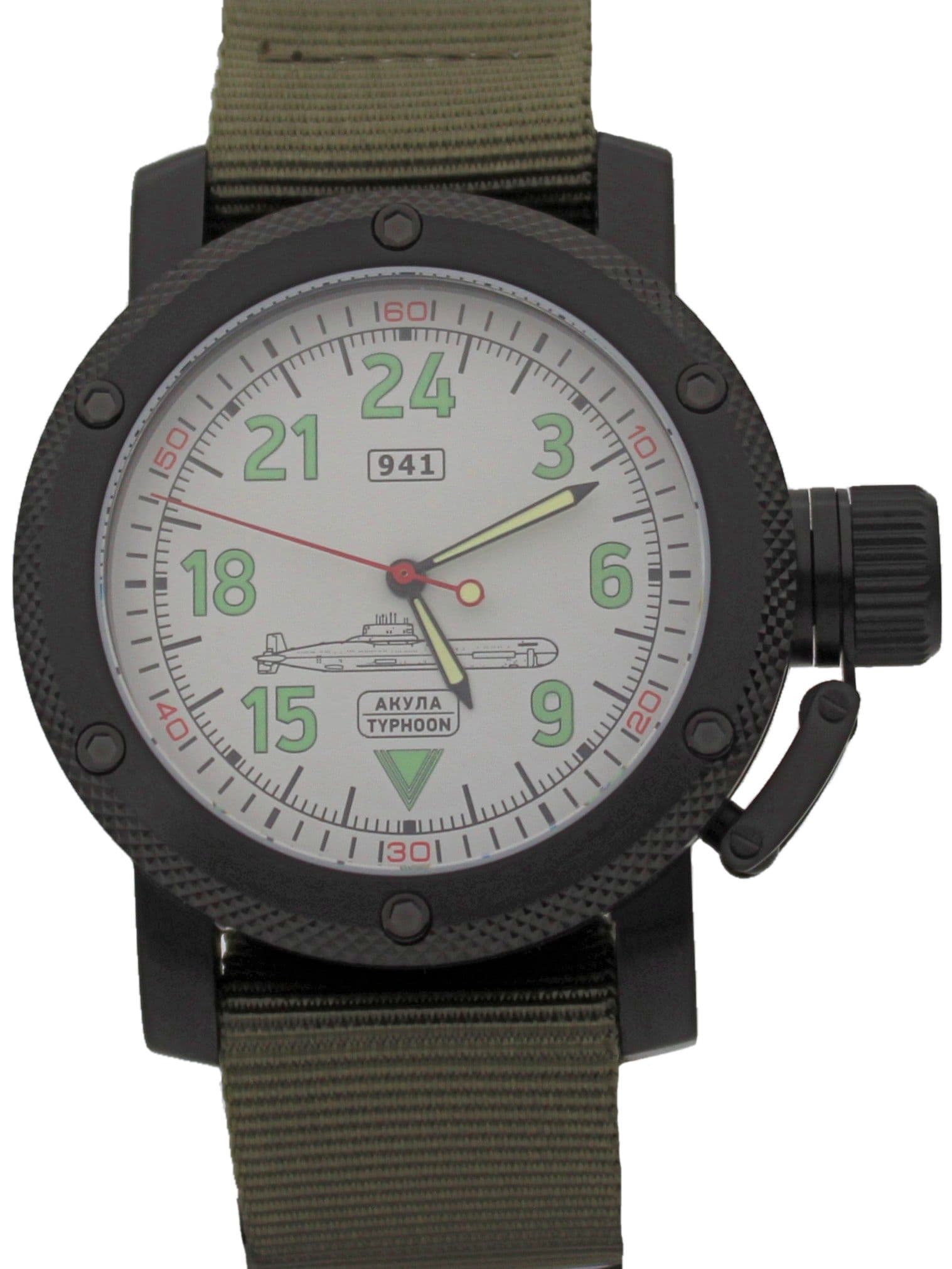 Часы 941 / Акула (Typhoon) механические с автоподзаводом (Восток 2431) 101.051.21