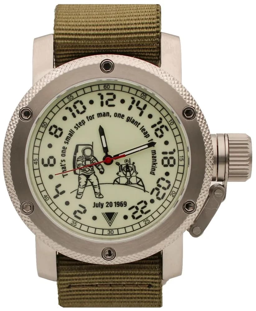 Часы Высадка на Луне механические 126.21 механизм Ракета 2623