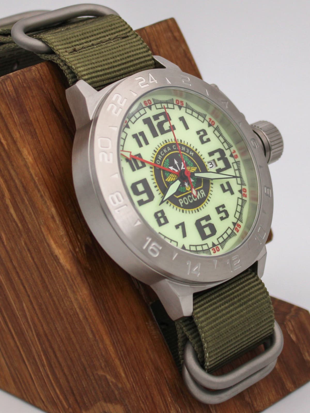 Часы Войска связи механические с автоподзаводом (Seiko NH34A) 52.196.21