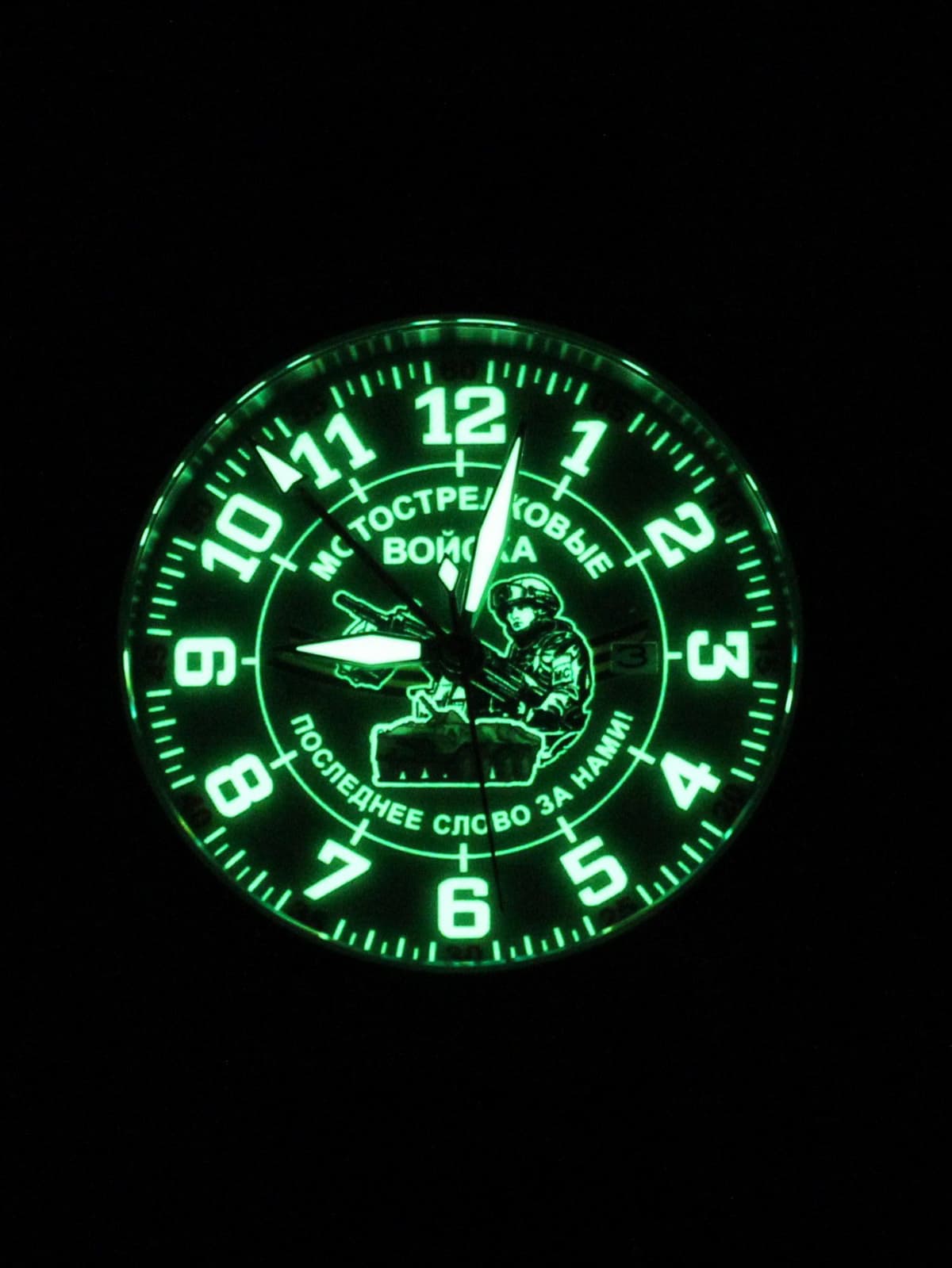 Часы Мотострелковые войска механические с автоподзаводом (Seiko NH34A) 52.287.21