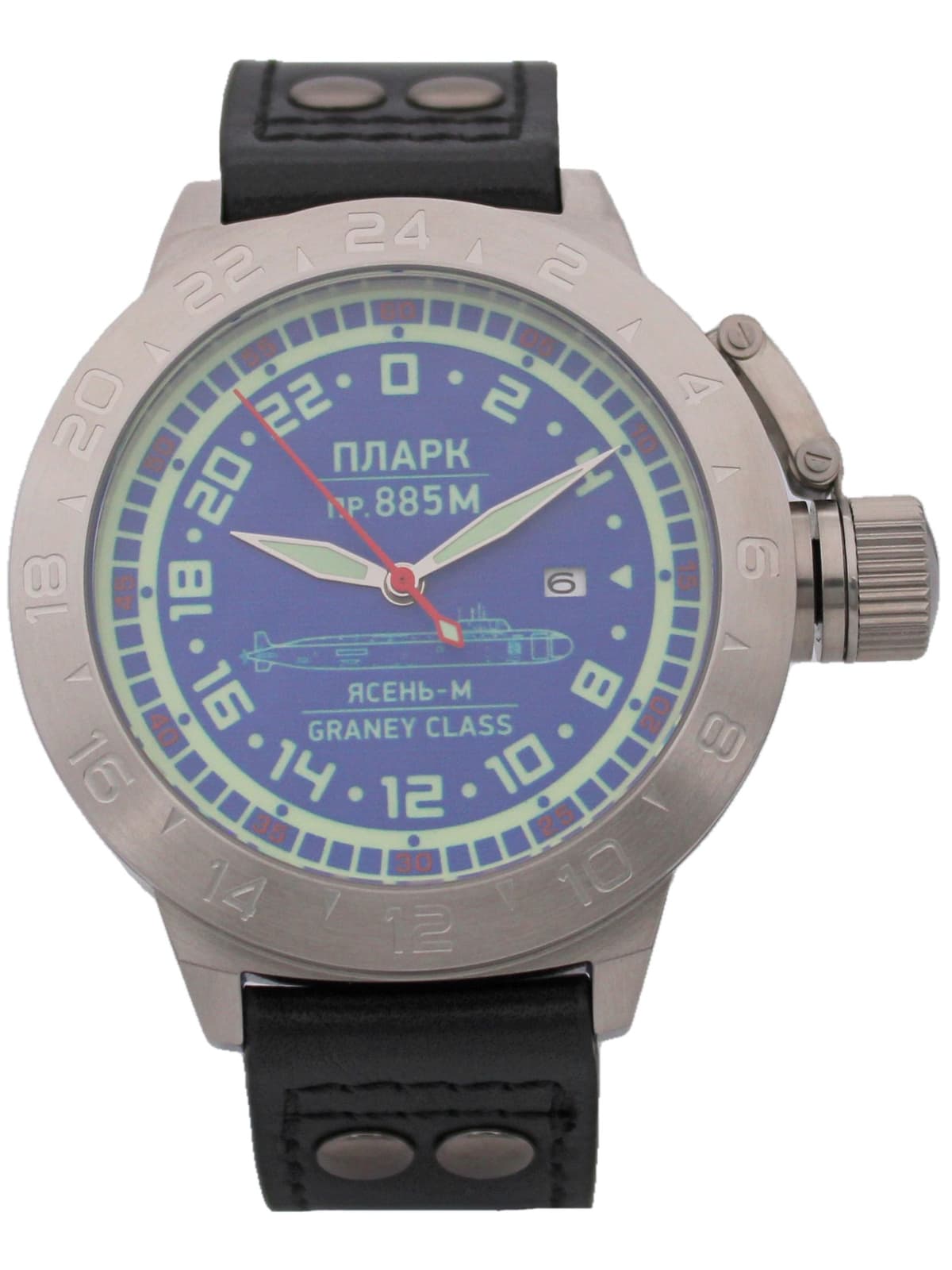 Часы ПЛАРК 885М Ясень-М (Graney class) механические с автоподзаводом (Seiko NH34A) 52.195.01