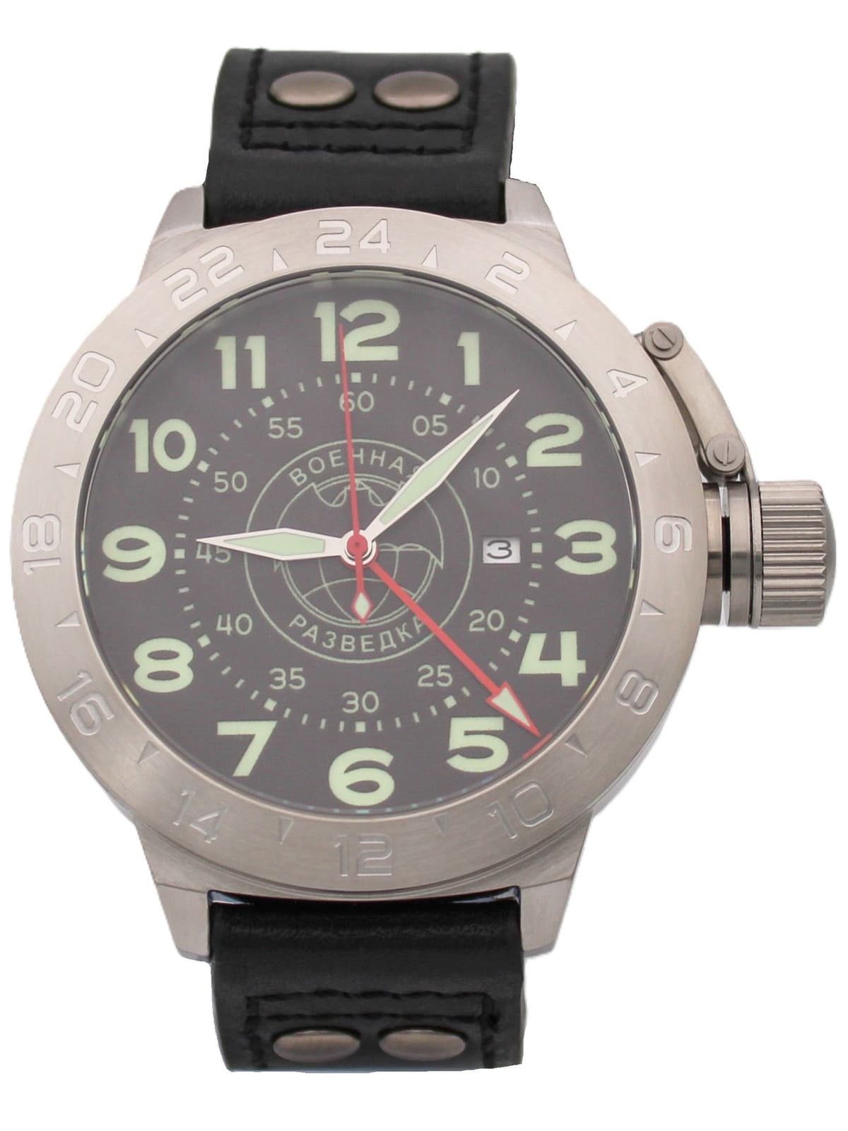 Часы Военная разведка механические с автоподзаводом (Seiko NH34A) 52.169.01