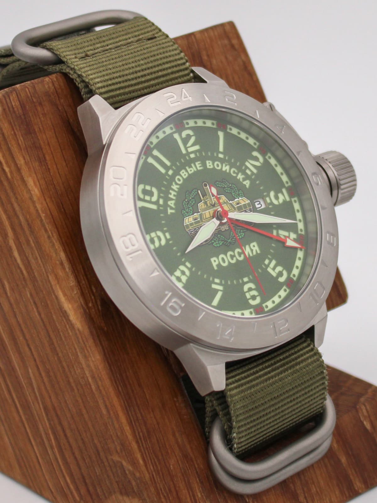 Часы Танковые войска механические с автоподзаводом (Seiko NH34A) 52.270.21