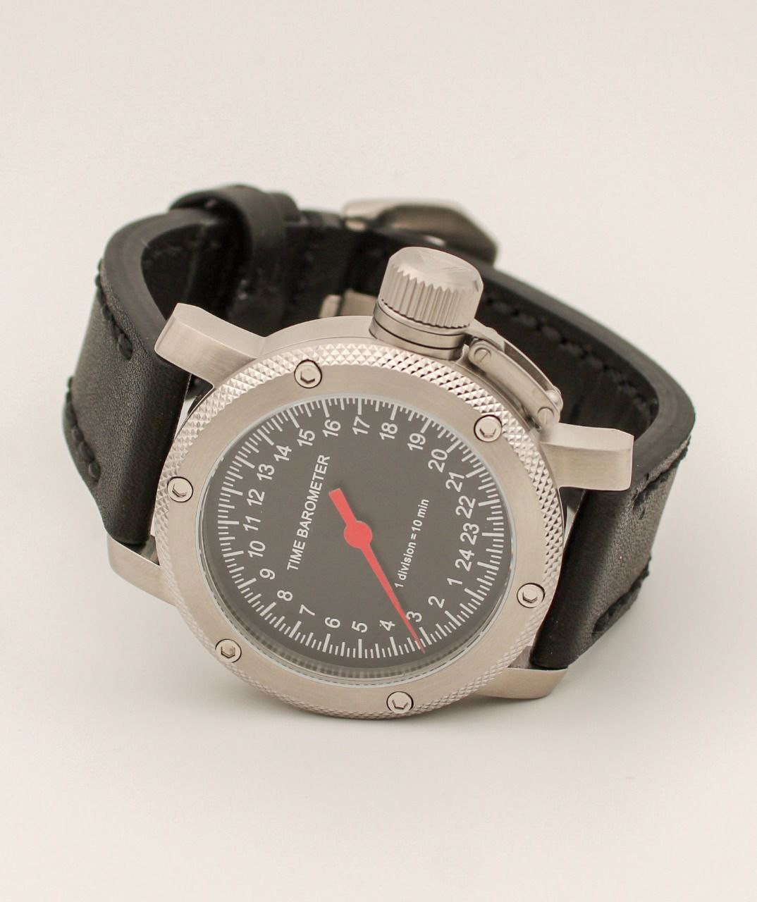 картинка Часы наручные TIME BAROMETER, автоподзавод, противоударные, чёрный циферблат, сапфировое стекло, механизм Восток 2431.01. от магазина Watch Triumph