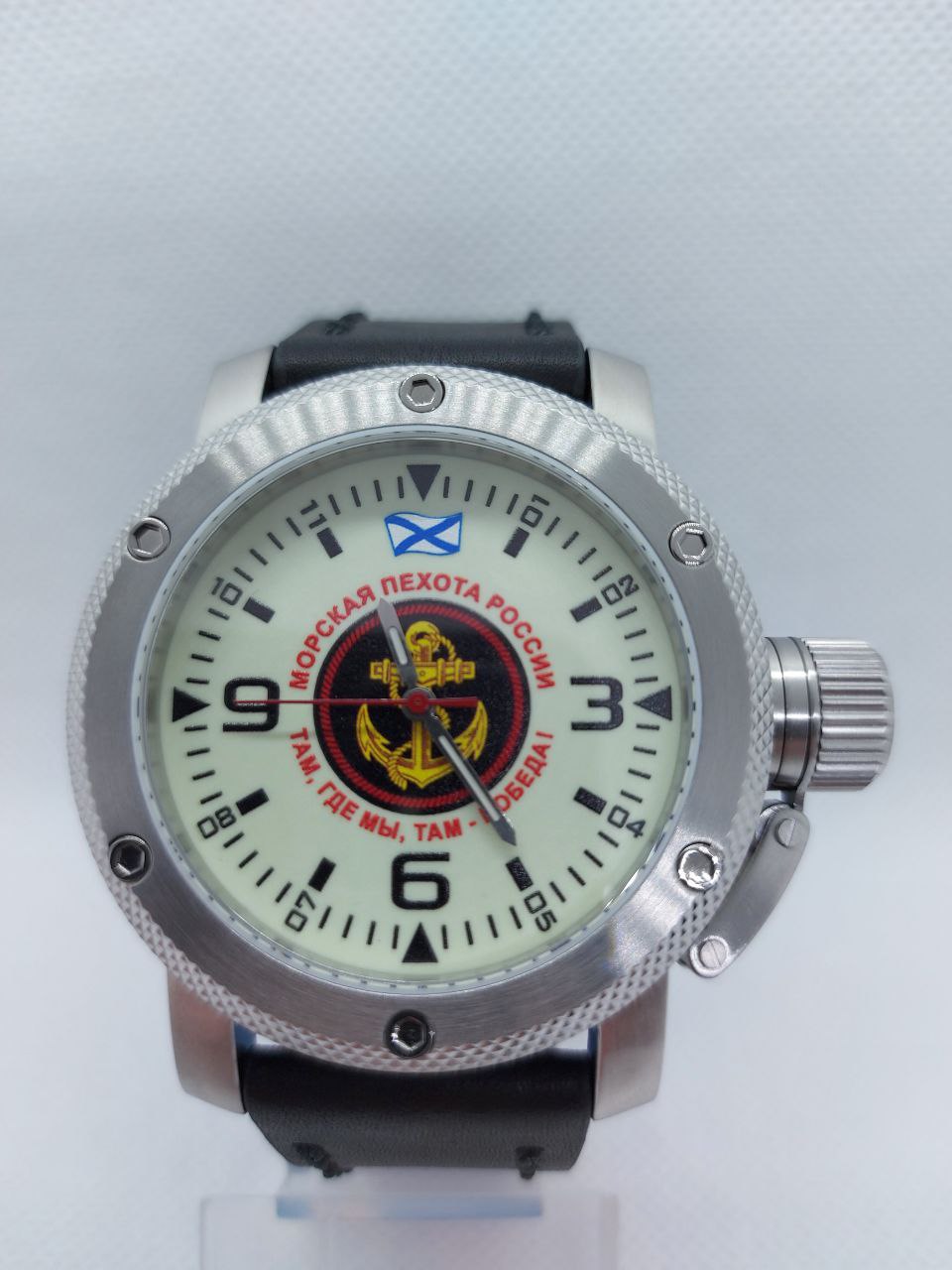 картинка Часы наручные Морская Пехота России, механические, противоударные, механизм Ракета 2609 НА от магазина Watch Triumph
